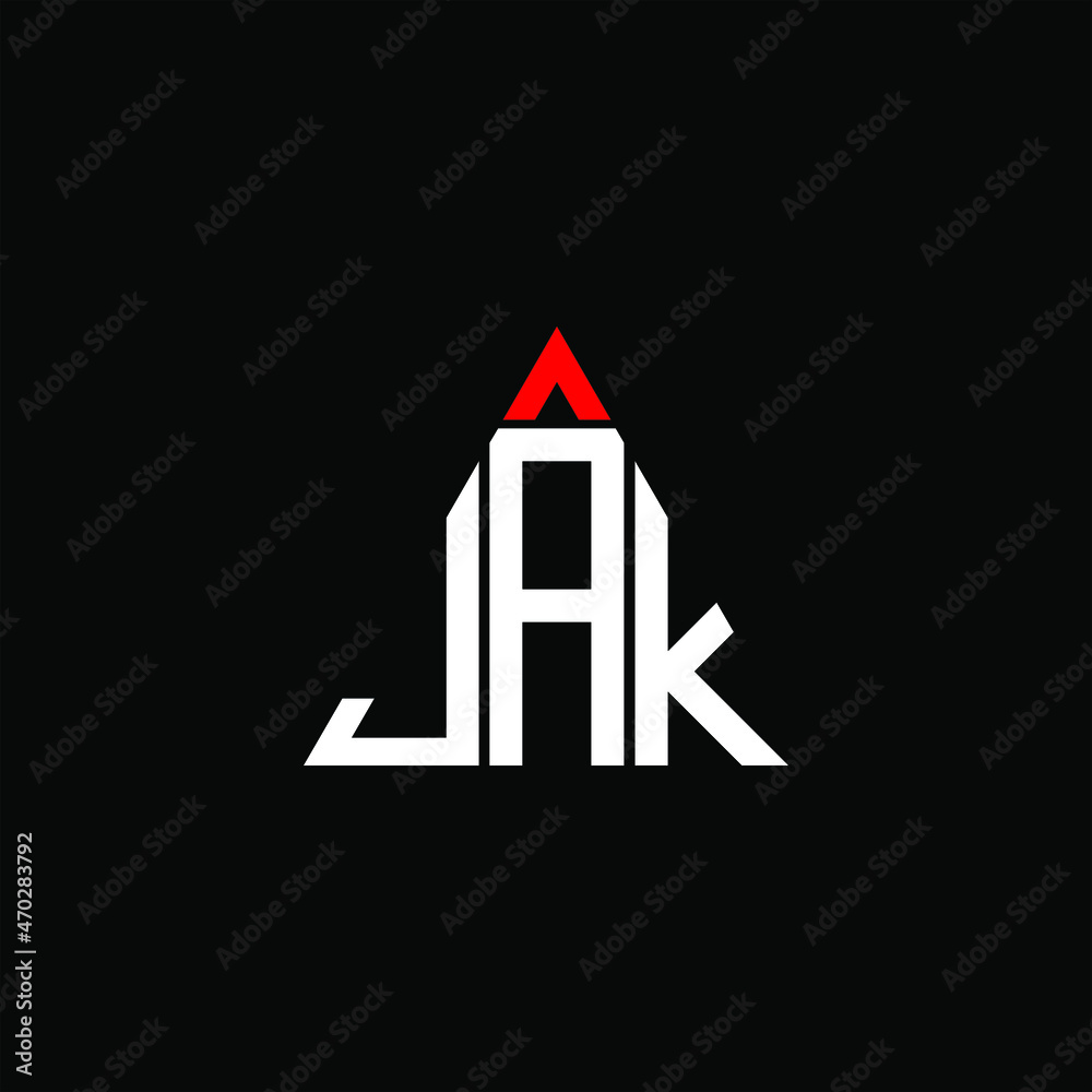 JAK letter logo creative design. JAK unique design
 - obrazy, fototapety, plakaty 