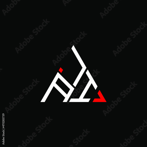 JAI letter logo creative design. JAI unique design
 photo
