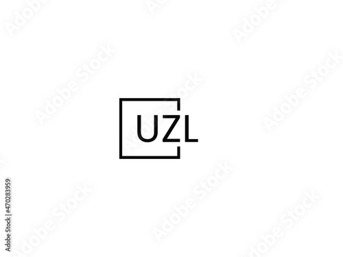 UZL letter initial logo design vector illustration
