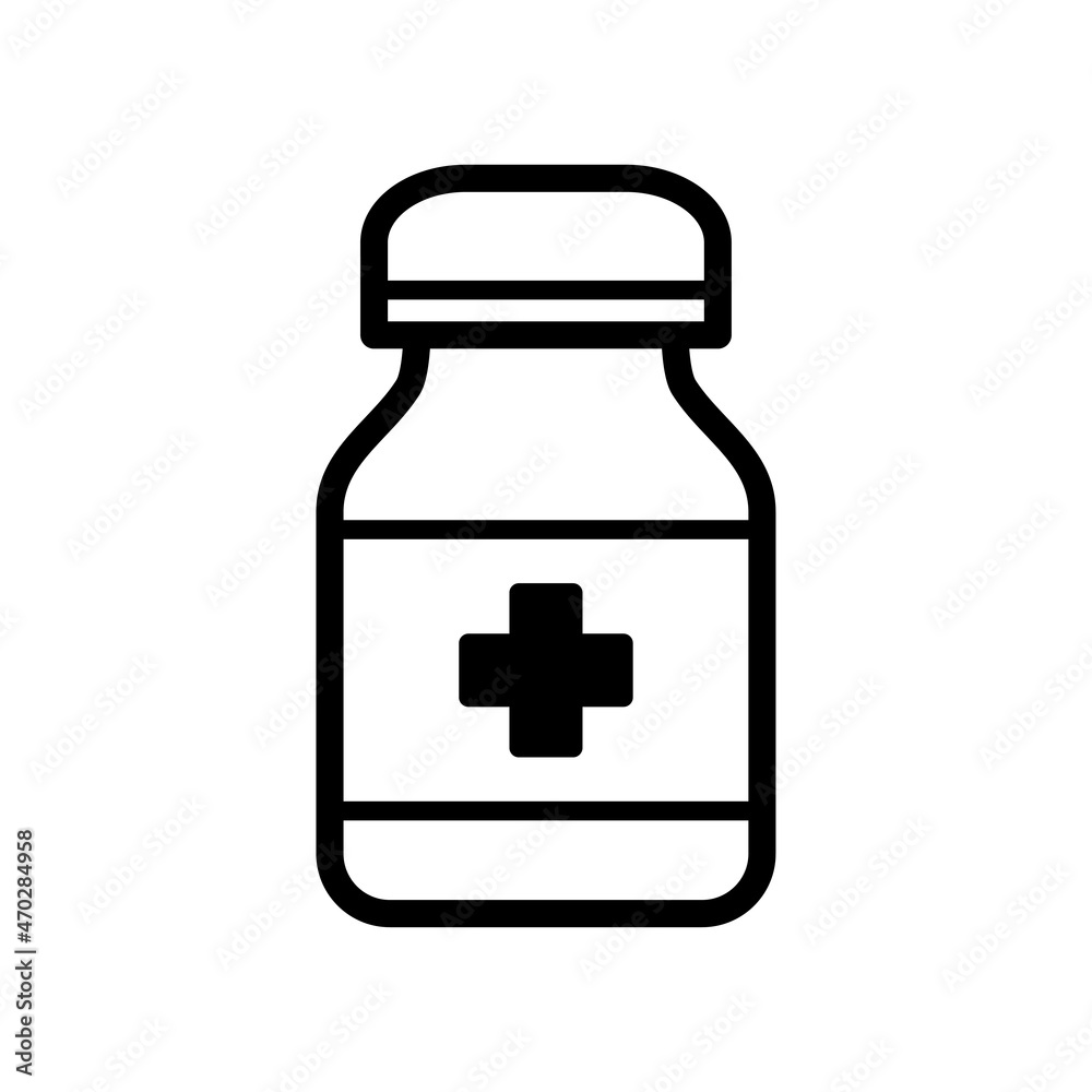 Medicine Pill bottle icon vector. Medicine Pill bottle icon vector.