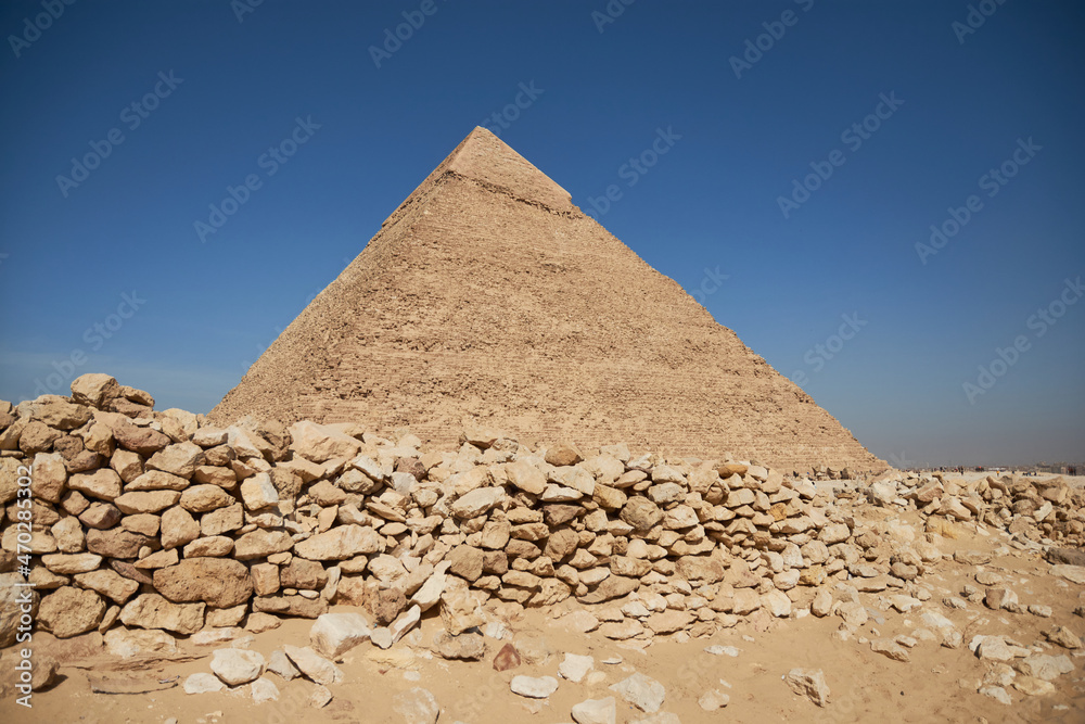 Pyramid of Khafre (also read as Khafra, Khefren) or of Chephren is the second-tallest and second-largest of the Ancient Egyptian Pyramids of Giza Pyramid of Khafre (also read as Khafra, Khefren) or of Chephren is the second-tallest and second-largest of the Ancient Egyptian Pyramids of Giza