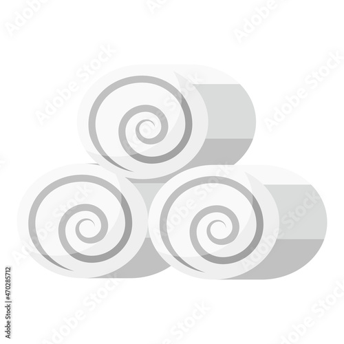 stack of towel rolls