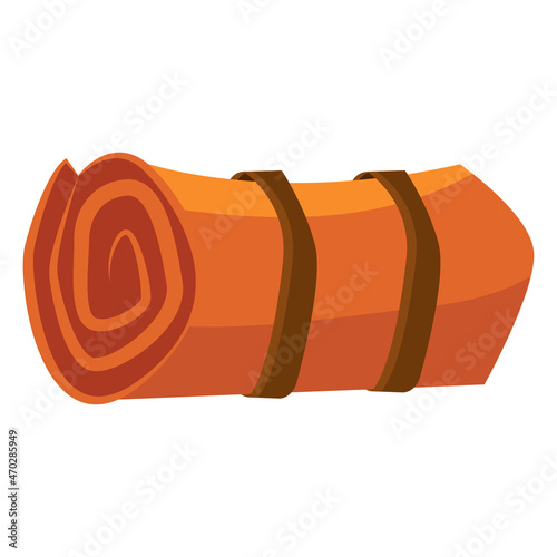 camping mattress in a roll