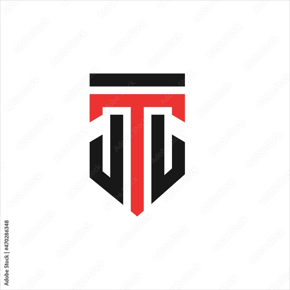 initials t l logo vector template shield initials t l logo vector template shield