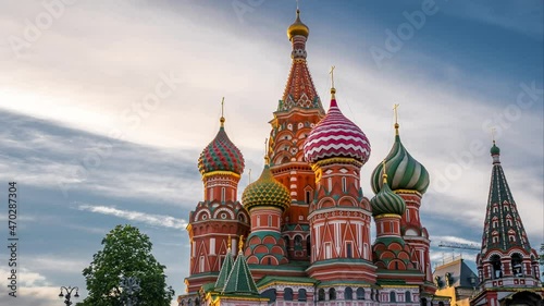 St. Basil's Cathedral, Amazing hyperlapse in moscow.