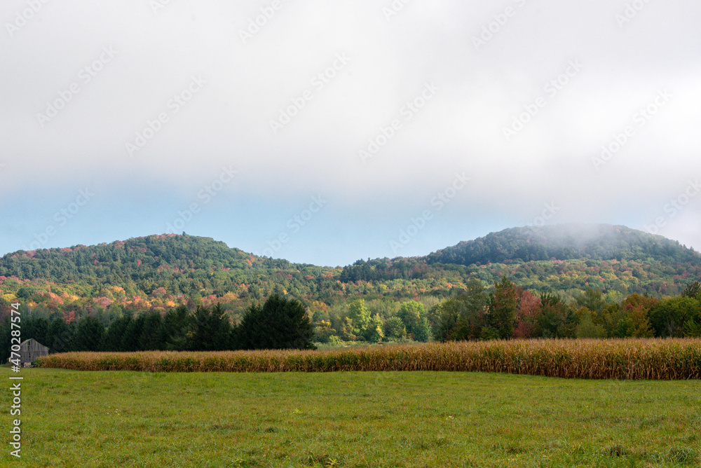 Fall scene in the Richelieu Valley in Quebec