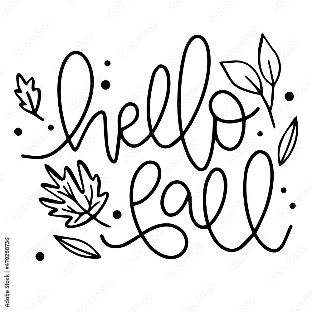 hello fall background inspirational quotes typography lettering design hello fall background inspirational quotes typography lettering design