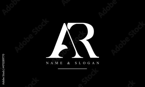 RA, AR, R, A abstract letters logo monogram