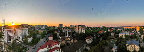 Truskavets panoramic view from drone photo