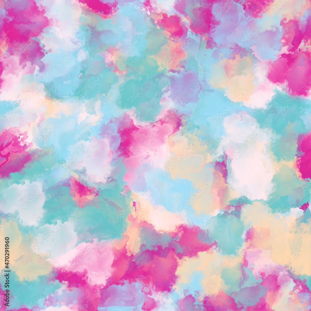 Abstract multicolored brush strokes , random placement. Seamless background