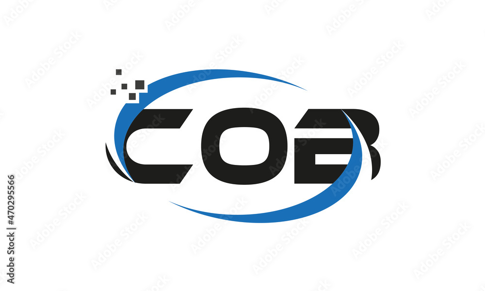 dots or points letter COB technology logo designs concept vector Template Element dots or points letter COB technology logo designs concept vector Template Element