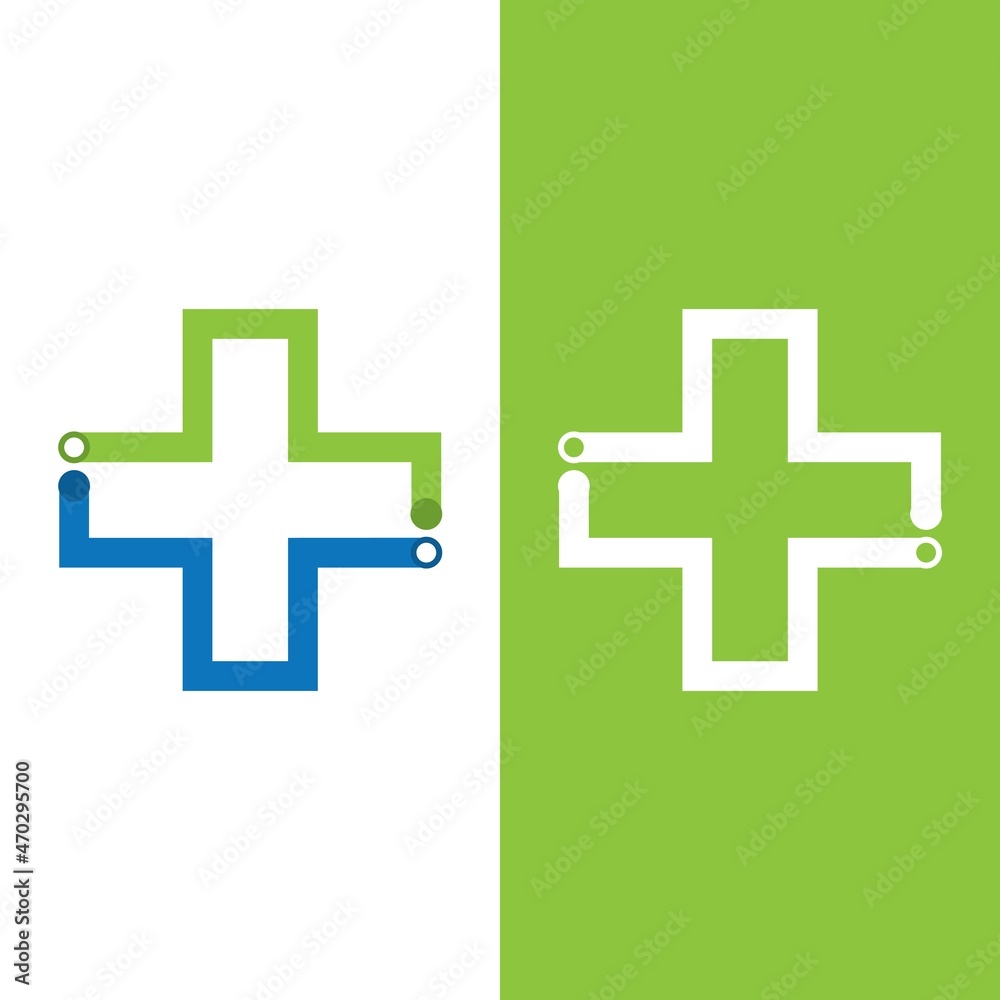 Obraz premium health medical logo design