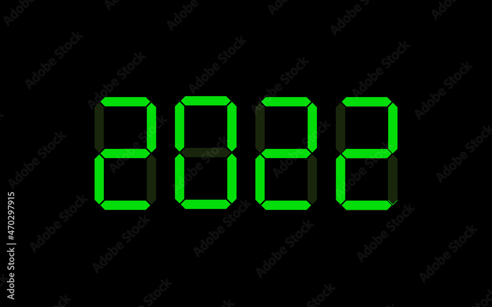 2022 new year text in digital font. Vector display icon on black background 2022 new year text in digital font. Vector display icon on black background