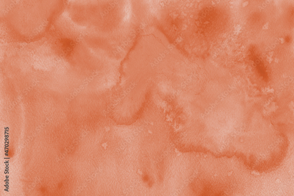 abstract watercolor soft red orange fluid marble sky and cloud texture with pastel stain liquid pattern.