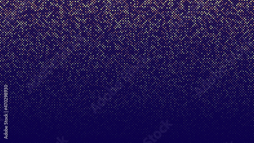 golden halftone blue abstract background