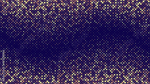 golden halftone wave abstract background
