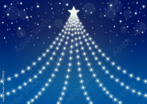 クリスマス　イルミネーション背景