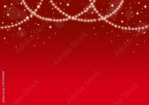 クリスマス　キラキラ背景イラスト