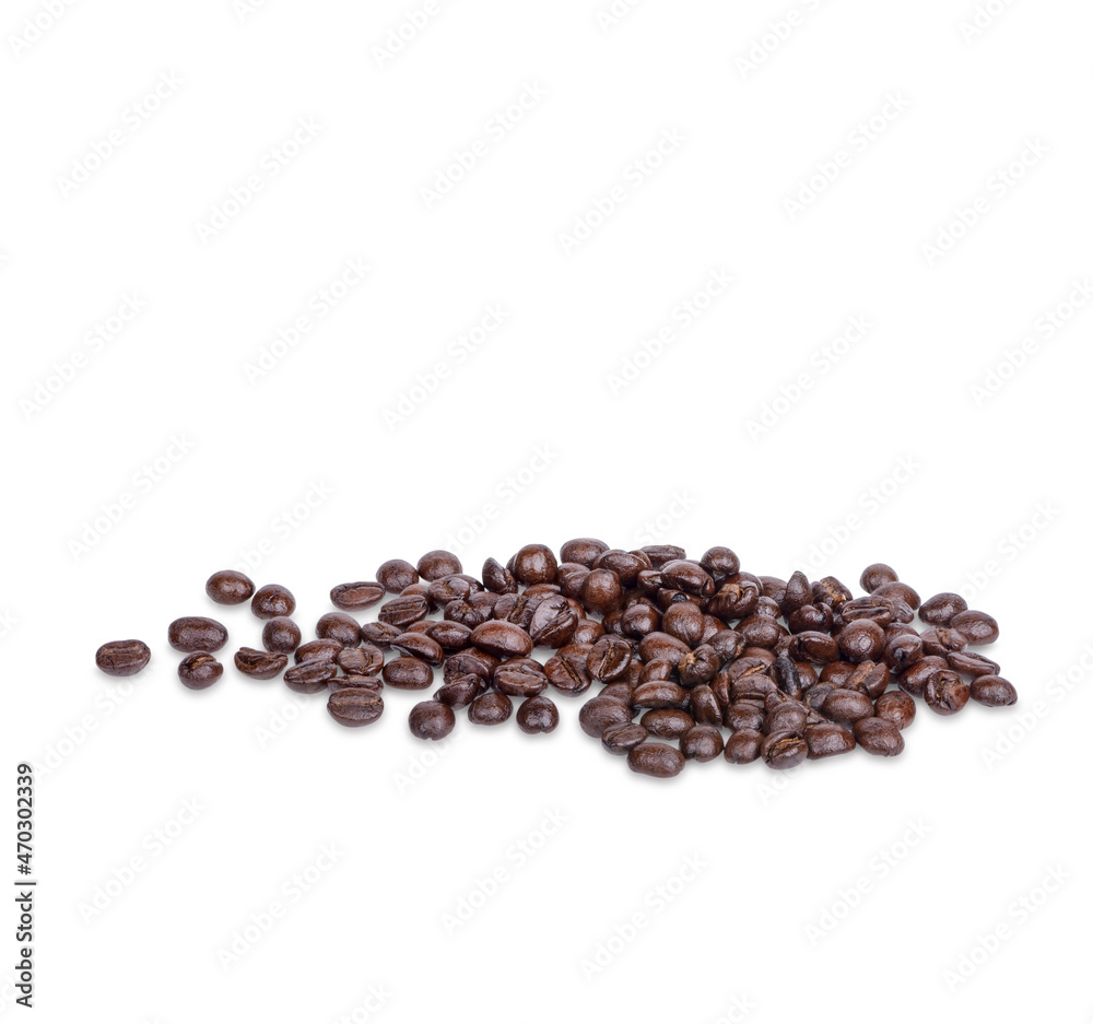 Coffee beans Isolated on white background Coffee beans Isolated on white background