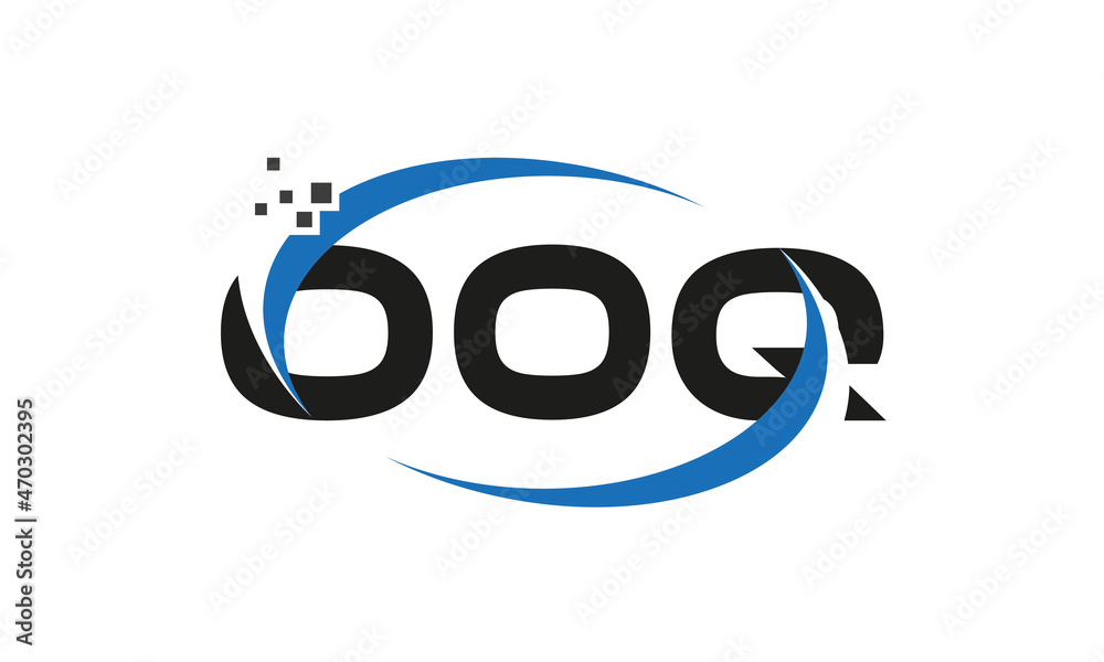 dots or points letter OOQ technology logo designs concept vector Template Element dots or points letter OOQ technology logo designs concept vector Template Element