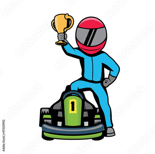 Carting cartoon design illustration vector eps format , suitable for your design needs, logo, illustration, animation, etc.