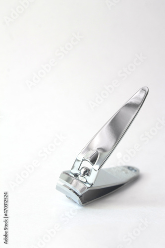 nail clippers isolated on white background . High quality photo