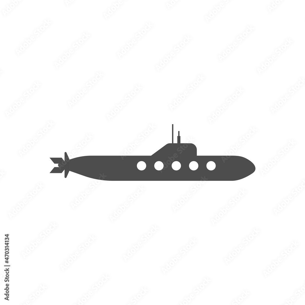 submarine icon design template vector isolated illustration submarine icon design template vector isolated illustration