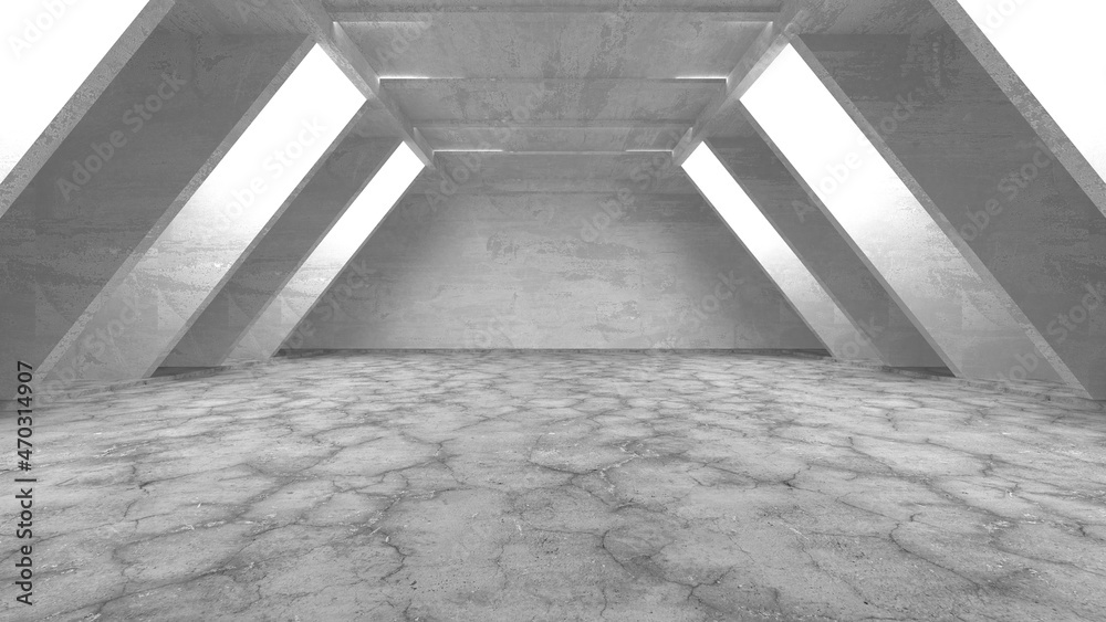 Abstract architecture background. Empty rough concrete interior Abstract architecture background. Empty rough concrete interior