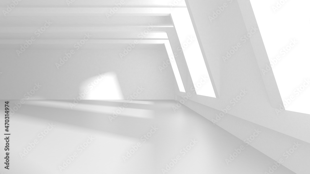 Abstract White Architecture Design Concept Abstract White Architecture Design Concept