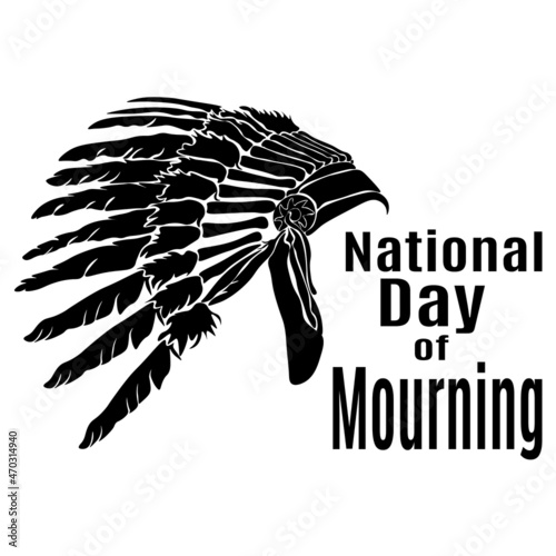 National Day of Mourning, Idea for poster, banner, flyer or postcard