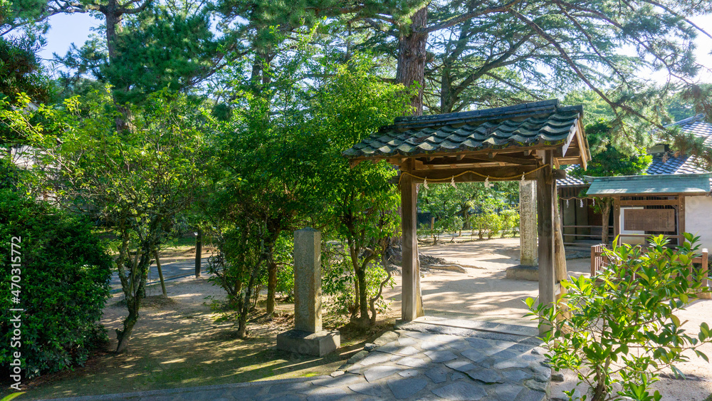 新緑の松陰神社（松下村塾）