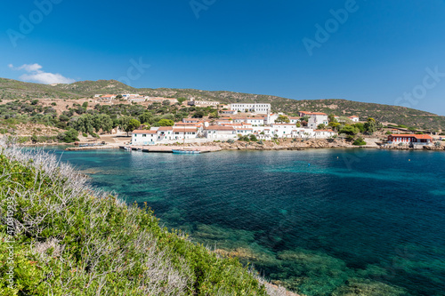 Cala d'Oliva, small town in the Asinara island (Sardinia, Italy)