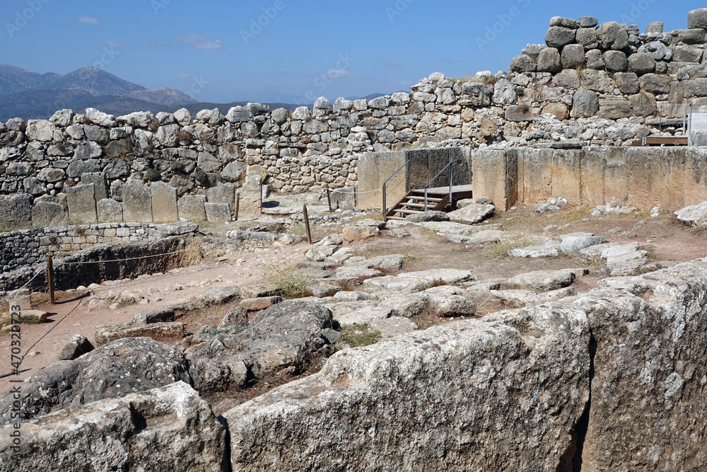 Greece. Archeologic site: Citadel  of Mycene