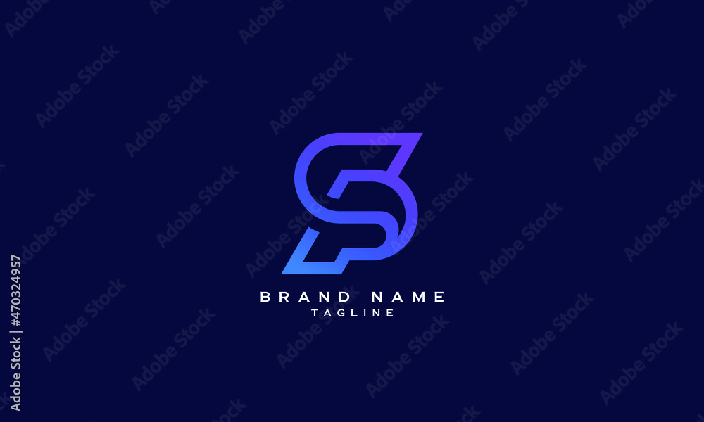 SP, PS, Abstract initial monogram letter alphabet logo design SP, PS, Abstract initial monogram letter alphabet logo design
