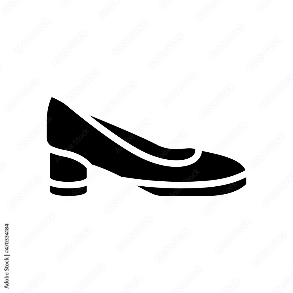 shoe female glyph icon vector. shoe female sign. isolated contour symbol black illustration shoe female glyph icon vector. shoe female sign. isolated contour symbol black illustration