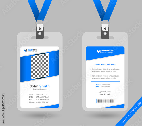 Creative company id card template