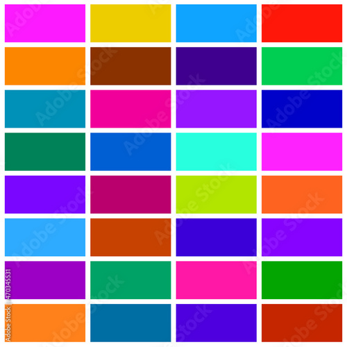 Tiles with color tones for your design. Vector set of color palette