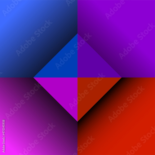 Colorful geometric design. Bright background with trendy style. Vector