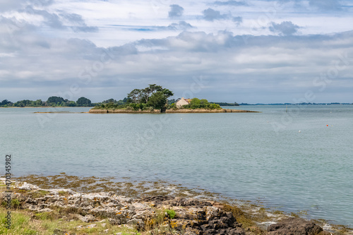 Saint-Armel in Brittany, the Quistinic island, beautiful seascape
 photo