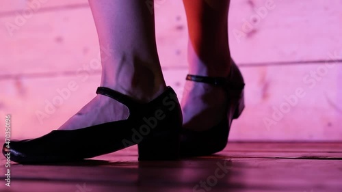 girl dancing in dancing shoes