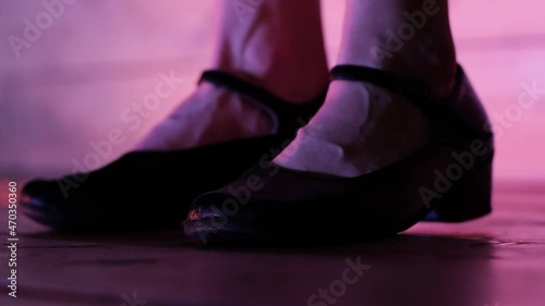 girl dancing in dancing shoes