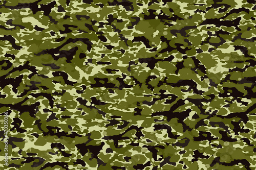 Full seamless military camouflage skin pattern vector for decor and textile. Army masking design for hunting textile fabric printing and wallpaper. Design for fashion and home design.