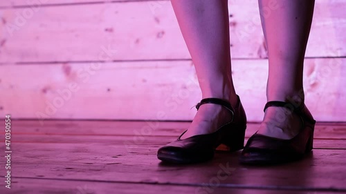 girl dancing in dancing shoes