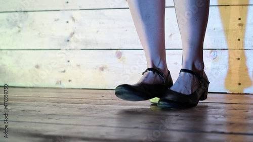 girl dancing in dancing shoes