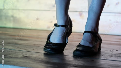 girl dancing in dancing shoes
