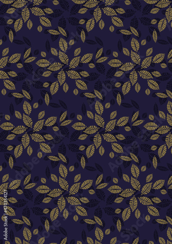 Seamless leaf pattern