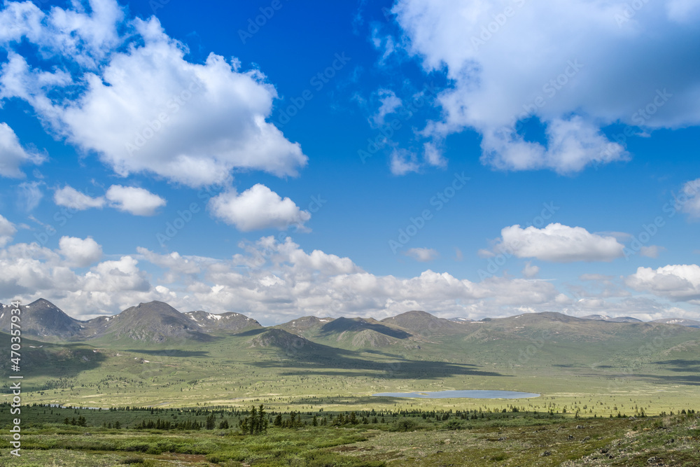 Naklejka premium views from Fish Lake, Yukon (Canada)