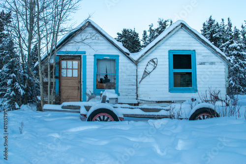 Little houses in Whitehorse, Yukon (Canada)