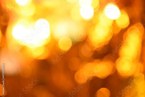 Abstract background of golden, festive bokeh © Asya Babushkina