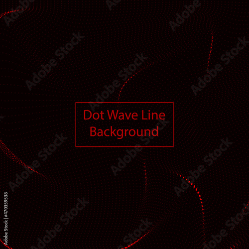 abstract technology flow. digital dynamic wave of points. 3d network connection structure. eps 10